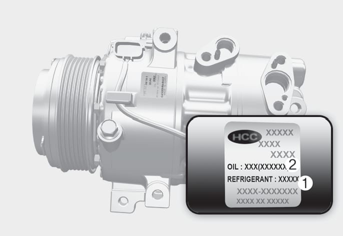 Air conditioner compressor label
