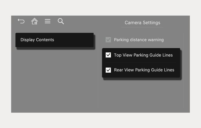 Surround View Monitor Settings