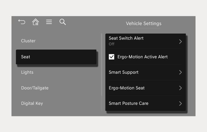 Seat Overview and Settings | 2025 Genesis GV70